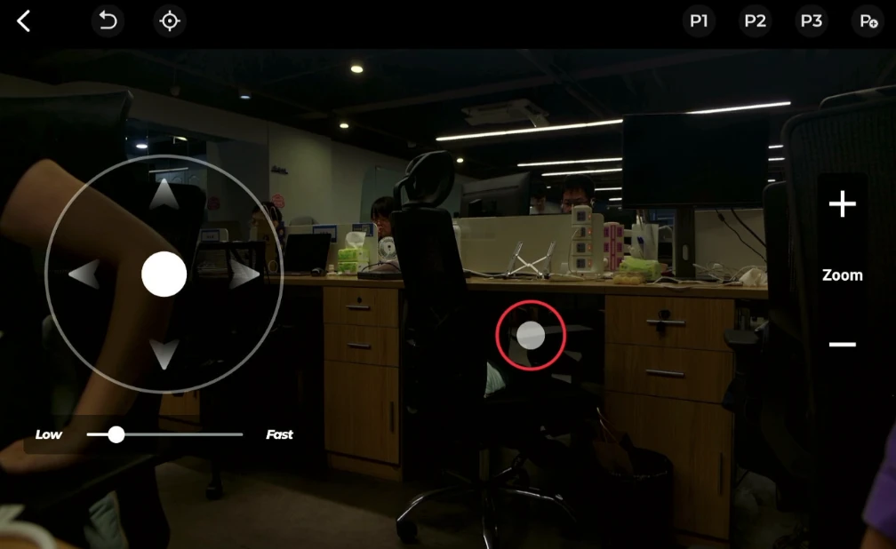 контроль над переміщеннями камери